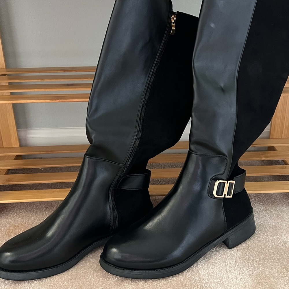 New Elegant Black High Boots